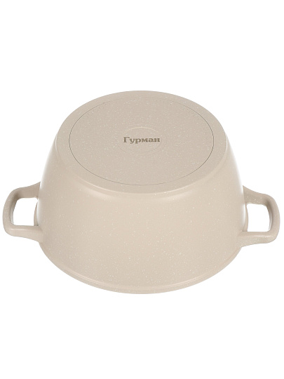 Кастрюля алюминий, антипригарное покрытие, 3 л, крышка стекло, Гурман, Pollen light, ГМк303 ПЛИ, индукция