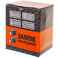 Замок накладной дверной, Омега, 3Н1, 00-00000619, бронза - фото 3