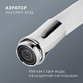 Смеситель для кухни, Aqwin, гибкий излив, с картриджем, белый, A40237-7 - фото 2