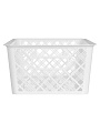 Корзина для хранения, 39х26х14 см, прямоугольная, пластик, белая, IDIland, Air, 231301029/00 - фото 3