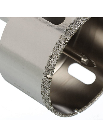 Коронка алмазная, по керамограниту и керамике, Rennbohr, Alpha, диаметр 70 мм, с центрирующим сверлом, 676270