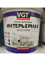 Краска водно-дисперсионная, VGT, акриловая, интерьерная, влагостойкая, матовая, белоснежная, 1.5 кг - фото 2
