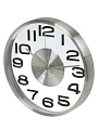 Часы настенные, кварцевые, 30х4.3 см, круглые, алюминий, стекло, серебро, EG7764C-BM289S - фото 3