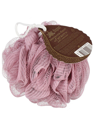 Мочалка банная бант, 15х15 см, нейлон, средняя жесткость, в ассортименте, Банные штучки, Гигант, 33419