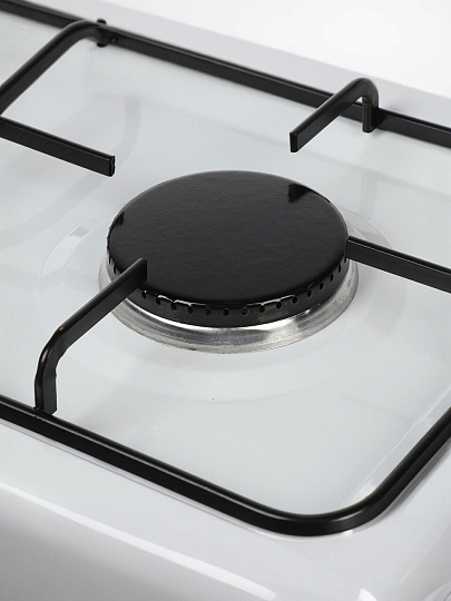 Плита газовая настольная, 2 конфорки, белая, Delta, D-2206