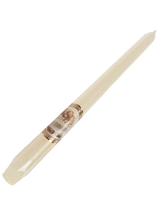 Свеча декоративная, 25х2.1 см, стержень, Bartek Candles, Капучино