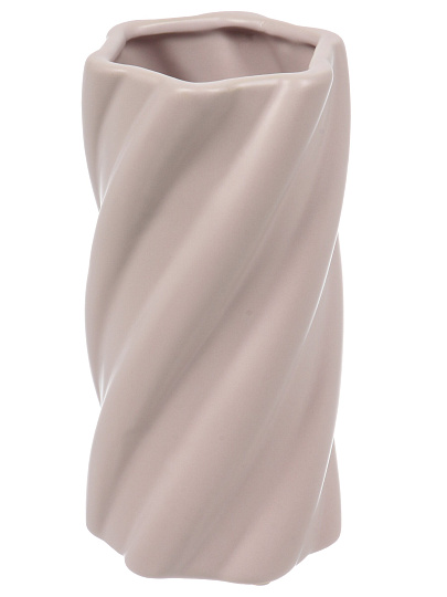 Ваза керамика, настольная, 20х10 см, Буф, A060219, серая