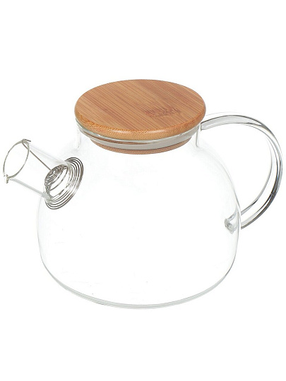 Чайник заварочный стекло, дерево, 1 л, с ситечком, Apollo, Menu Lime-Time, LMT-100