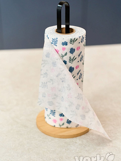 Салфетка бытовая для уборки, вискоза, 25х30 см, 50 шт, York, в рулоне, 020500