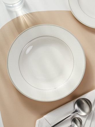 Тарелка суповая, фарфор, 23 см, круглая, Iconic, Fioretta, TDP691