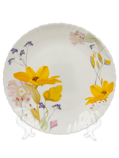 Тарелка десертная, стеклокерамика, 19 см, фигурная, Весна, МФК, MFK21203
