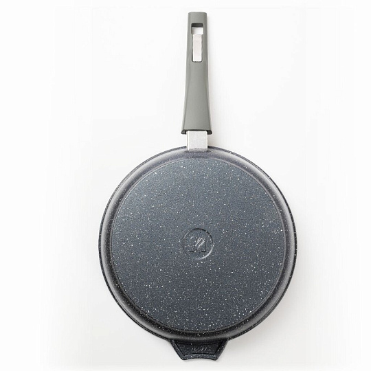 Сковорода литой алюминий, 20 см, антипригарное покрытие, Мечта, Гранит, съемная ручка, 020701