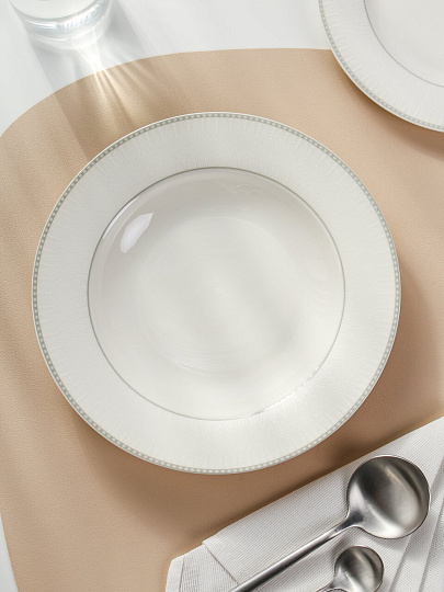 Тарелка суповая, фарфор, 23 см, круглая, Iconic, Fioretta, TDP691