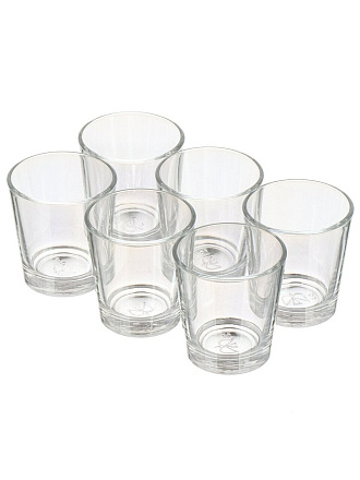 Рюмка 50 мл, стекло, 6 шт, Glasstar, Радуга 1, RN50