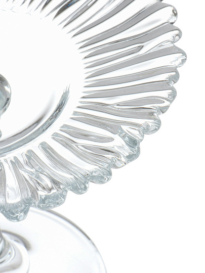 Блюдо стекло, круглое, 12.6х10.2 см, на ножке, Mini Pattiserie, Pasabahce, 96455