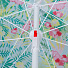 Зонт пляжный 200 см, с наклоном, 8 спиц, металл, Зелёные листики, LG07 - фото 5