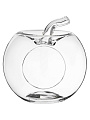 Ваза стекло, настольная, 24х27 см, Alegre Glass, Яблоко, 337-091