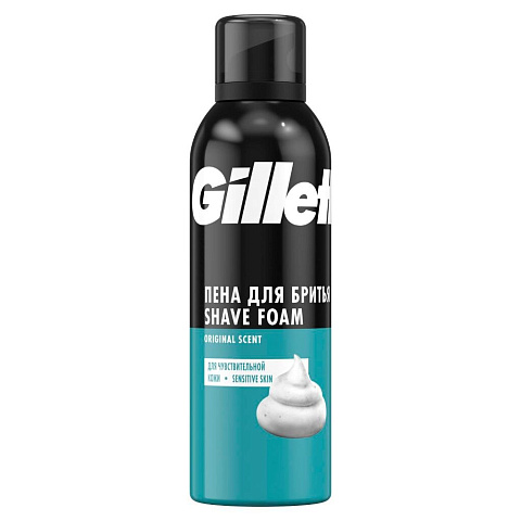 Пена для бритья, Gillette, Sensitive, для чувствительной кожи, 200 мл, 84857325