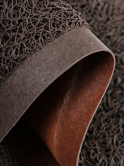 Коврик грязезащитный, 40х60 см, прямоугольный, резина, лапша, коричневый, Spaghetti, ComeForte, SPM-02