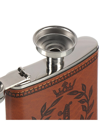 Фляга нержавеющая сталь, подарочный набор 6 предметов, Самый лучший, Y4-9066