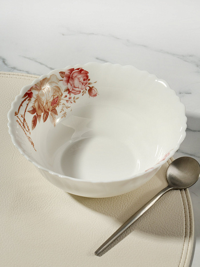 Салатник стеклокерамика, круглый, 15 см, 0.44 л, Шарм, TW60