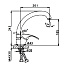 Смеситель для кухни, Frap, с картриджем, хром, F4136-B - фото 2