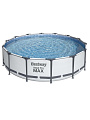 Бассейн каркасный Bestway, 427х107 см, Steel Pro Max, 56950BW, фильтр-насос, лестница, тент, 13030 л - фото 8