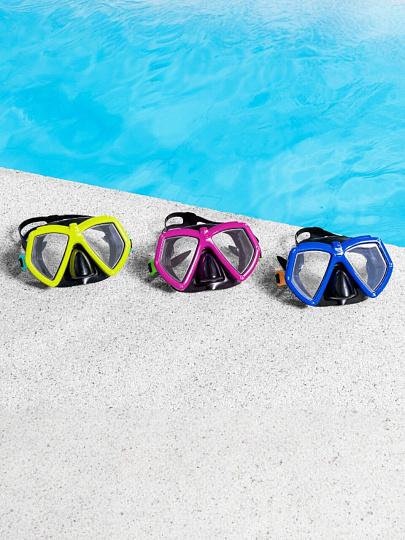 Маска для плавания в ассортименте, от 7 лет, силикон, Bestway, Морское приключение, 22040
