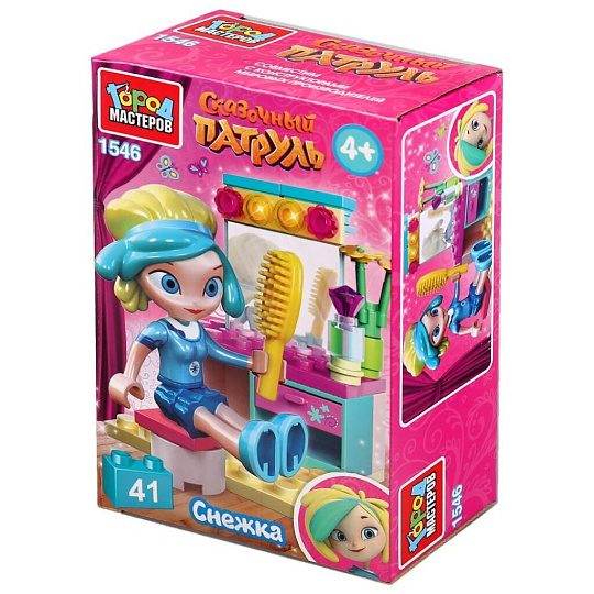 Конструктор Город Мастеров, Сказочный патруль: Снежка с туалетным столиком, 3-5 лет, 41 деталь, 1546-AA