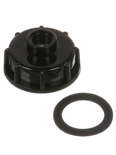 Крышка на еврокуб 1/2&quot;, 60 мм, пластик, СантехКреп, 4.5.2.9.