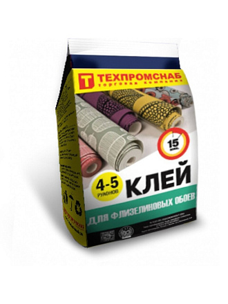 Клей для флизелиновых обоев, 200 г, пакет, 00100