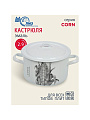 Кастрюля эмалированная сталь, 2.9 л, крышка сталь, цилиндрическая, ЛЗЭП, Corn, С-16111/4Э, индукция