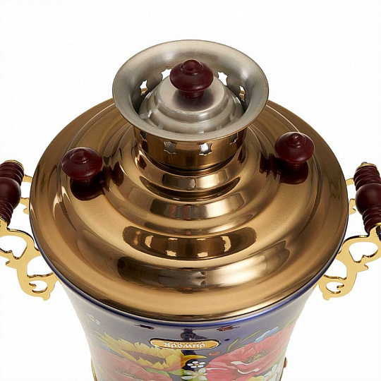 Самовар электрический Яромир, Маки ЯР-1803, 4 л, 2300 Вт, скрытый нагревательный элемент, металл