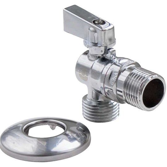 Кран для бытовых приборов, 1/2&quot;х3/4&quot;, ш-ш, угловой, Valfex
