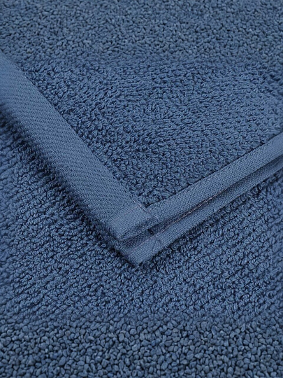 Полотенце банное 70х140 см, 100% хлопок, 470 г/м2, Амур, Silvano, темно-синее, Узбекистан