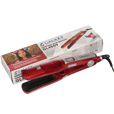 Выпрямитель Galaxy Line, GL 4509, для выпрямления волос, 65 Вт, керамическое покрытие, 1 режим
