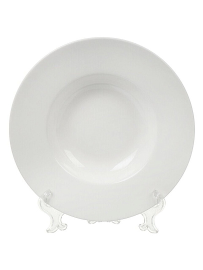 Тарелка суповая, керамика, 23 см, круглая, Грейс, Daniks, Y6-6009, белая
