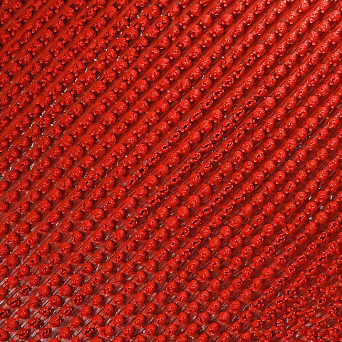 Коврик грязезащитный пластиковый Травка красная, 90х1500 см