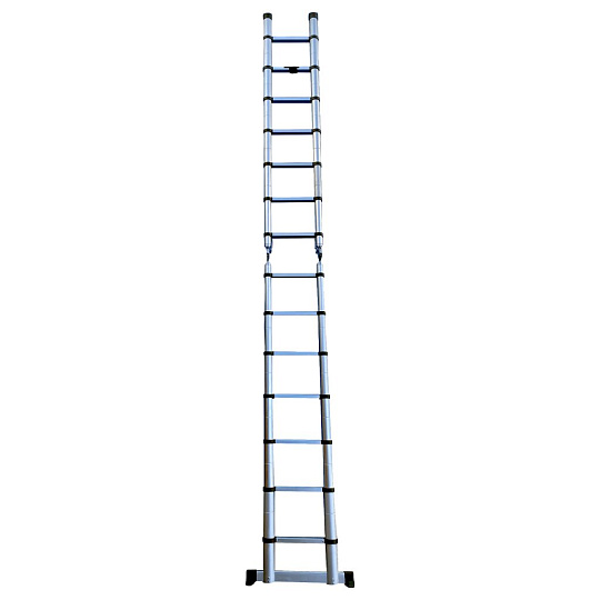 Лестница шарнирная 2 секции, 7 ступеней, алюминий, 4.4 м, 150 кг, телескопическая, Alumet, DTLH 2.2