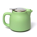 Чайник заварочный керамика, 0.5 л, с ситечком, Elrington, Феличита, 109-06005, зеленый матовый
