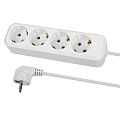 Удлинитель 4 гнезда, 7 м, с заземлением, 16 А, 3680 Вт, белый, TDM Electric, Народный, SQ1303-1408 - фото 3