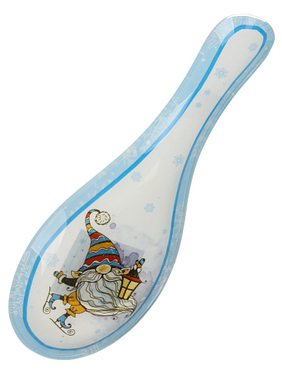 Подставка для ложки, стекло, 23х8 см, Гномик, Daniks