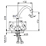 Смеситель для кухни, Frap, с кран-буксой, хром, F4027 - фото 2