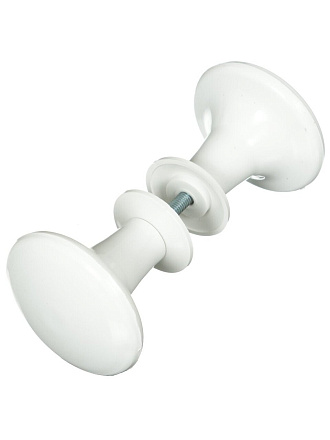 Ручка 8518, круглая, белая, пластик