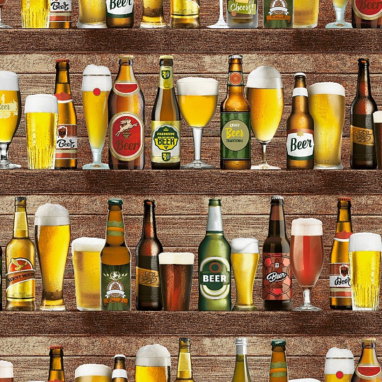 Фартук 60х70 см, 100% хлопок, без кармана, Шарлиз, Пенное ассорти, рис. 30147, 644395