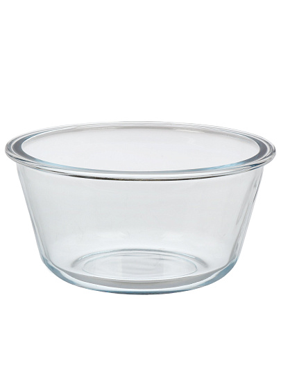 Форма для запекания стекло, 1.05 л, круглая, с пластиковой крышкой, Borcam, BAKE&amp;STORE, 59046