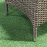 Мебель садовая Green Days, Крона, бежевая, стол, 200х100х72 см, 6 кресел, подушка бежевая, 150 кг, RSCTG055 - фото 7