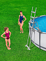 Бассейн каркасный Bestway, 427х122 см, Steel Pro Max, 5612X, фильтр-насос, лестница, тент, 15232 л - фото 8