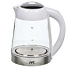 Чайник электрический JVC, JK-KE1705, белый, 1.7 л, 2200 Вт, скрытый нагревательный элемент, стекло, нержавеющая сталь - фото 6