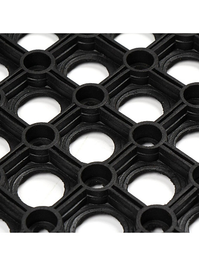 Коврик грязезащитный, 50х80х1.6 см, прямоугольный, резина, сквозные отверстия